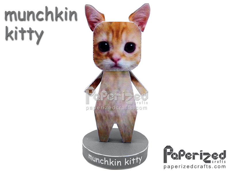 32+ Munchkin Kitty Papercraft Template - RuchiBigvai